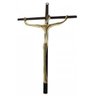Crucifixo Estilizado Em Bronze E Ferro 43 Cm Para Uso Em Parede Fé Jesus Cristo Sala - 2