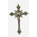 Ver imagem 2 de Crucifixo De Bronze Decorações Igrejas Jesus Cristo Fé Esperança Pendurar Na Parede