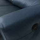 Ver imagem 6 de Sofá Sala de Cinema Elétrico Maldivas Reclinável Retrátil 4 Lugares 281cm Couro Azul Marinho Brilho