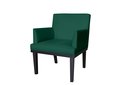 Ver imagem 1 de Poltrona Decorativa Vitória Suede Verde Pés Madeira Ms Decor