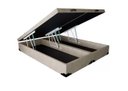 Ver imagem 2 de Cama Box Baú Queen Colchão Mola Ensacada Belos Sonhos + Box Sintético 71x158x198 Branco