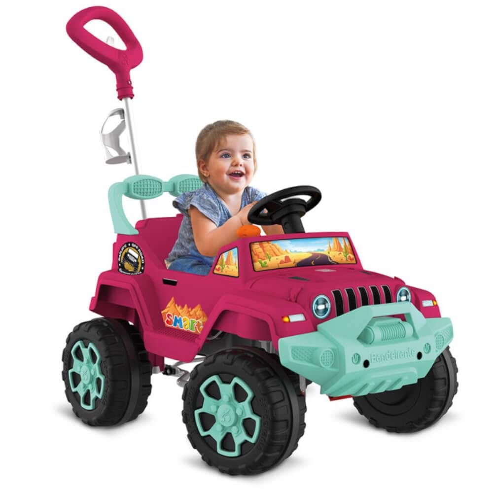 Carrinho de Passeio e Pedal Smart Banjipe Bandeirantes com Buzina ...