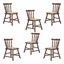Ver imagem 2 de 8 Cadeiras Colonial Soft Estofada Imbuia