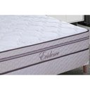Ver imagem 2 de Cama Box Baú Queen: Colchão Molas Ensacadas Paropas Evidence + Base Crc Suede Clean (158x198)