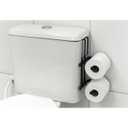 Ver imagem 1 de Suporte Porta Papel Higiênico Duplo para Caixa Acoplada Preto