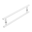 Ver imagem 2 de Puxador Branco Para Porta De Vidro Madeira Pivotante 30cm