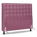 Ver imagem 1 de Cabeceira Cama Box Casal Queen Size Ciara 160cm Botonê com Frame Suede Rosa - Abmaza