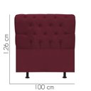 Ver imagem 3 de Cabeceira Estofada Cama Box Solteiro 100cm París Veludo Bordo- Mabe Magazine