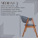 Ver imagem 3 de Kit 2 Poltronas Lithi Revestida em Linho Cinza-Escuro Design Versátil e Sofisticado