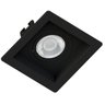 Kit 10 Spot LED Recuado Direcionável Quadrado Preto Embutir 4,9W Branco Quente 3000K Luz Amarela - 2