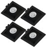 Kit 4 Spot LED Recuado Direcionável Quadrado Preto Embutir 4,9W Branco Frio 6500K Luz Branca - 1