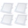Kit 4 Painel Led Lux Taschibra Embutir Quadrado 24w Branco Neutro 4000k - 1