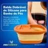 Balde Dobravel de Silicone Banheira Portátil para Pés Partna 4102lr - 7