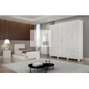 Ver imagem 1 de Guarda Roupa Recife Gold 6 Pts Branco - Leifer