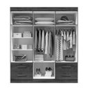 Ver imagem 4 de Guarda Roupa Recife Gold 6 Pts Branco - Leifer