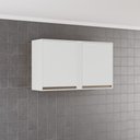 Ver imagem 1 de Armário Aéreo 2 Portas Pérola Sallêto 120cm Sallêto:branco