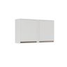 Armário Aéreo 2 Portas Pérola Sallêto 120cm Sallêto:branco - 2