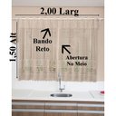 Ver imagem 2 de Cortina Cozinha Rosas 2,00 X 1,50m Renda Marrom