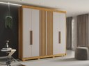 Ver mais imagens de Guarda-roupa Casal Granada 6 Portas 6 Gavetas Salleto Cinamomo/off White