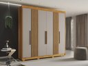 Ver imagem 7 de Guarda-roupa Casal Granada 6 Portas 6 Gavetas Salleto Cinamomo/off White