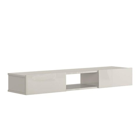 Nicho Rack Suspenso Sala Quarto 160cm Impacto 1.6 Patrimar Off White