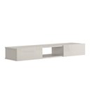 Ver imagem 1 de Nicho Rack Suspenso Sala Quarto 160cm Impacto 1.6 Patrimar Off White
