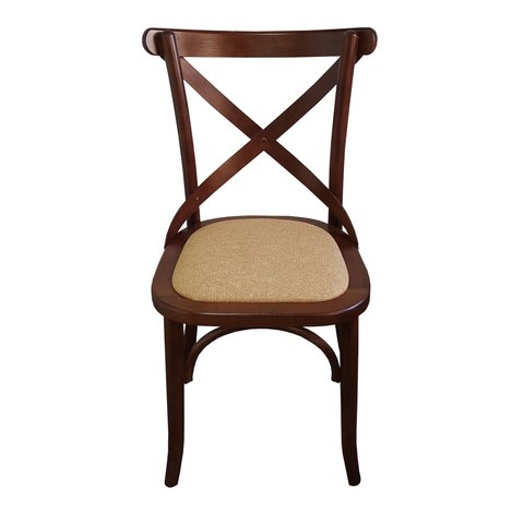 Cadeira Katrina Assento Rattan Sintético Pinhão