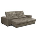 Ver imagem 2 de Sofá Retrátil e Reclinável 2,10m Nobuck Isis