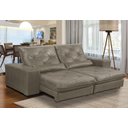 Ver imagem 1 de Sofá Retrátil e Reclinável 2,10m Nobuck Isis