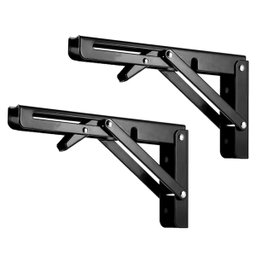 Suporte Mão Francesa Retrátil Branco Reforçada 35cm Dobrável - 5