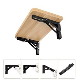 Suporte Mão Francesa Retrátil Branco Reforçada 35cm Dobrável - 7