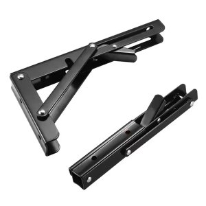Suporte Mão Francesa Retrátil Branco Reforçada 35cm Dobrável