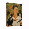 Quadro Reprodução Frida Com Macacos 95x63 Moldura Interna - 1