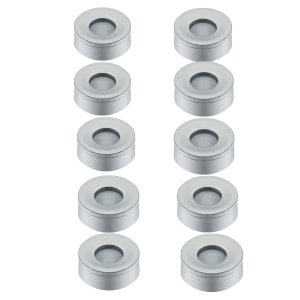 Kit10 Spot Led Redondo Sobrepor Embutir P/ Móveis Nichos:branco Quente/prata