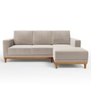 Ver imagem 6 de Sofá Living 200cm 3 Lugares com Chaise Direito Kayrós D05 Boucle Bege - Mpozenato