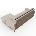 Ver imagem 7 de Sofá Living 200cm 3 Lugares com Chaise Direito Kayrós D05 Boucle Bege - Mpozenato