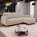 Ver imagem 2 de Sofá Living 200cm 3 Lugares com Chaise Direito Kayrós D05 Boucle Bege - Mpozenato