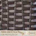 Ver imagem 6 de 1 Espreguiçadeira Reclinável Catar Alumínio Polido e Fibra Trama Original