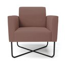 Ver imagem 6 de Kit 2 Poltronas Base X Industrial Preto Marisa Veludo D03 - D\'rossi Cor Rose