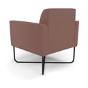 Ver imagem 4 de Kit 2 Poltronas Base X Industrial Preto Marisa Veludo D03 - D\'rossi Cor Rose