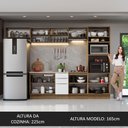 Ver imagem 6 de Armário de Cozinha Completa 330cm Rustic/Branco Stella Madesa 04
