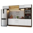 Ver imagem 3 de Armário de Cozinha Completa 330cm Rustic/Branco Stella Madesa 04