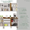 Ver imagem 6 de Cozinha Compacta Modulada 4 Peças 8 Portas 4 Gavetas Pérola Branco/Cinamomo