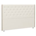 Ver imagem 1 de Cabeceira Cama Box Casal 140 Cm Flora Bouclé Off White - Nexta Casa