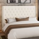 Ver imagem 2 de Cabeceira Cama Box Casal 140 Cm Flora Bouclé Off White - Nexta Casa