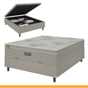 Ver imagem 2 de Cama Box Baú Casal Colchão Casal Gran Paradiso Molas Ensacadas 138x188x30cm