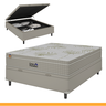 Cama Box Baú Casal Colchão Casal Gran Paradiso Molas Ensacadas 138x188x30cm - 2