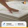Cama Box Baú Casal Colchão Casal Gran Paradiso Molas Ensacadas 138x188x30cm - 6