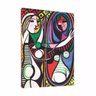 Quadro Reprodução Picasso Mulher No Espelho 95x63 Moldura Interna - 1