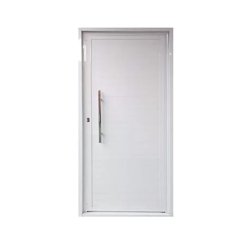 Porta Lambril Aluminio Branco com Puxador 2.10x0.80 Lado Esquerdo